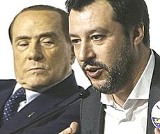 Salvini con Berlusconi