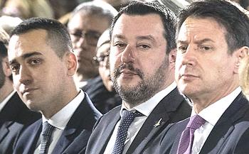 Di Maio, Salvini e Conte