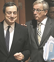 Draghi e Juncker