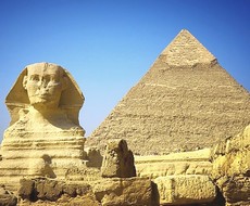 La Sfinge e la piramide di Cheope