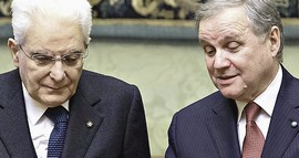 Mattarella con Ignazio Visco di Bankitalia