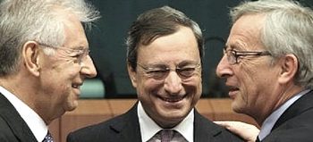 Draghi tra Monti e Juncker