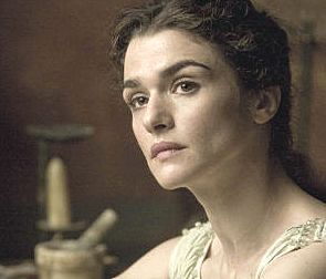 Ipazia di Alessandria interpretata da Rachel Weisz nel film di Amenabar