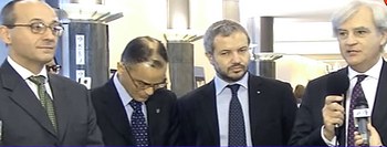 Bagnai, Borghi e Rinaldi con Magdi Allam