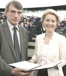 David Sassoli e Ursula von del Leyen