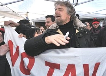 Grillo in versione NoTav