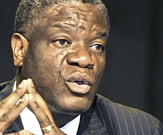 Il dottor Denis Mukwege, Premio Nobel per la Pace