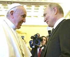 Putin con Papa Francesco