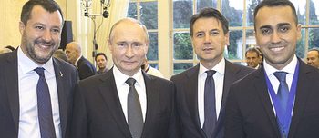 VLADIMIR PUTIN A PALAZZO CHIGI