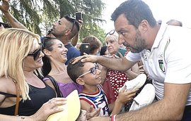 Salvini a Bibbiano