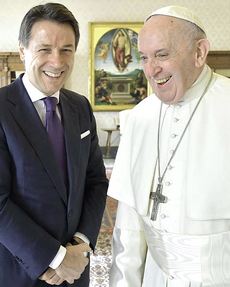 Conte e Bergoglio