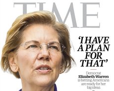 Elizabeth Warren sulla copertina di Time