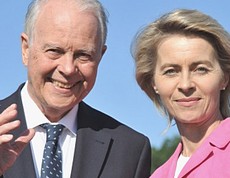 Ernst Albrecht con la figlia, Ursula von der Leyen