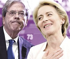 Gentiloni e Ursula von der Leyen