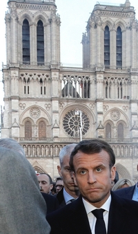 Macron a Notre-Dame