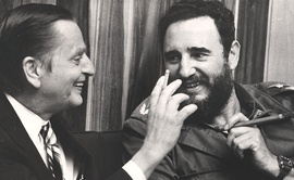 Olof Palme con Fidel Castro
