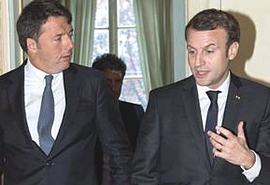 Renzi e Macron