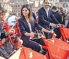 A Roma il bike sharing elettrico di Uber