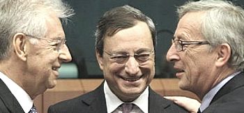 Monti, Draghi e Juncker