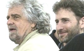 Grillo e Davide Casaleggio