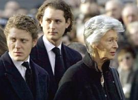 Lapo e John Elkann con Marella Agnelli