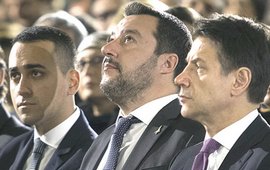 Di Maio, Salvini e Conte