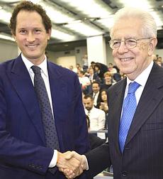 John Elkann con Mario Monti