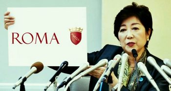 La Koike in versione sindaco di Roma