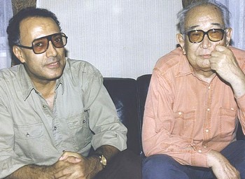 Abbas Kiarostami con Akira Kurosawa