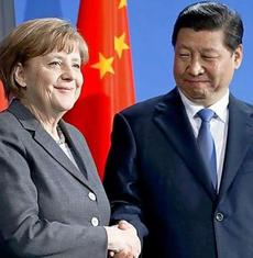 Angela Merkel con Xi Jinping