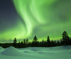 Aurora boreale in Finlandia