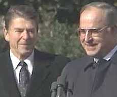 Reagan e Kohl