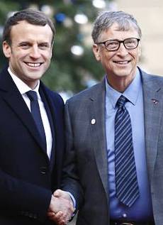 Bill Gates con Macron