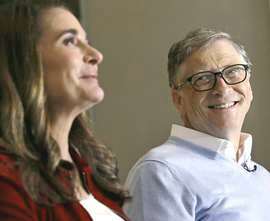 Bill Gates con la moglie, Melinda