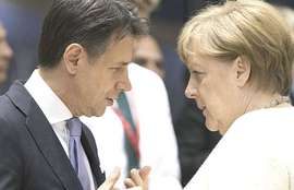 Conte con la Merkel