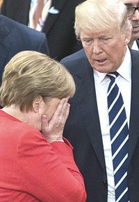 Merkel e Trump