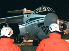 Uno degli Ilyushin Il-76 atterrati a Roma