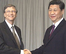 Bill Gates e Xi Jiping