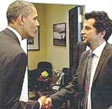 Enrico Moretti con Barack Obama