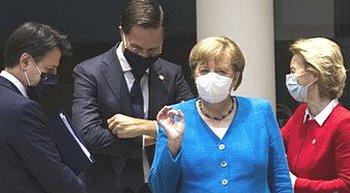 Conte, Rutte, Merkel e von der Leyen