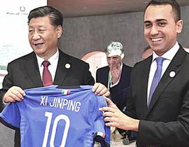 Di Maio e Xi Jinping