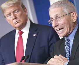 Fauci con Trump