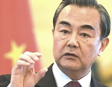 Il ministro degli esteri cinese Wang Yi