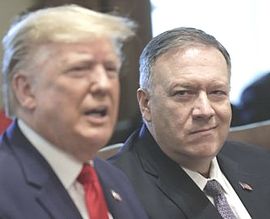 Pompeo con Trump