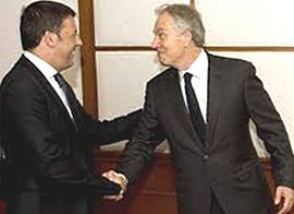 Renzi con Blair