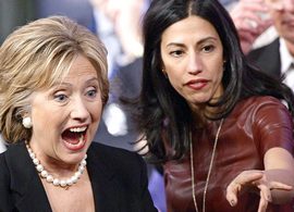 Hillary Clinton con Huma Abedin