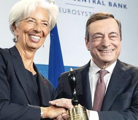 Lagarde con Draghi