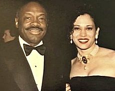Kamala Harris anni fa con Willie Brown
