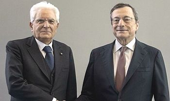 Draghi con Mattarella