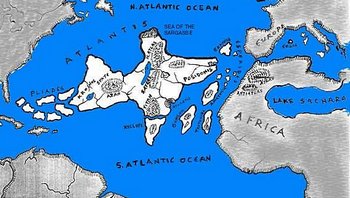 Atlantide ricostruzione cartografica